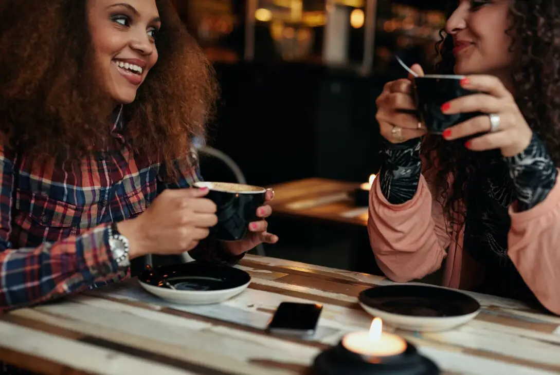 Young friends in a coffee shop